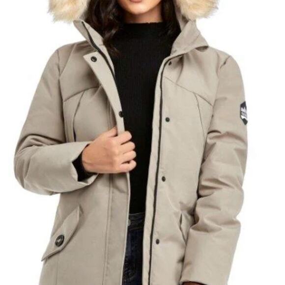 Puremsx Ladies Down Alternative Long Warm Thicken Parka. - Picture 6 of 12